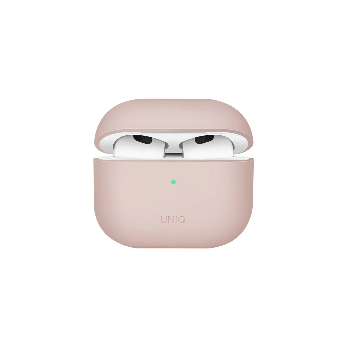 Uniq Apple Airpods 3 (3.nesil) Lino Silikon Kılıf - Pembe